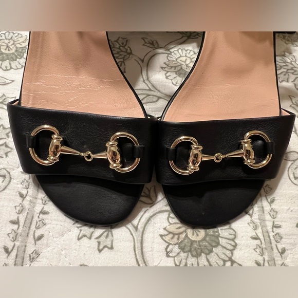 GUCCI HORSEBIT ANKLE STRAP BLACK SANDALS SIZE 36.5 EU / 6.5 US - Picture 5 of 12